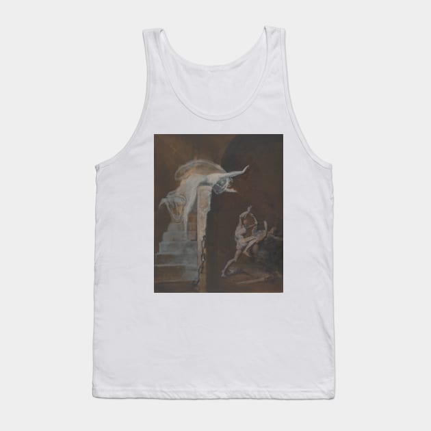 Ariadne Watching the Struggle of Theseus with the Minotaur by Henry Fuseli Tank Top by Classic Art Stall